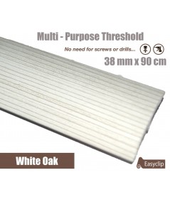 White Oak Laminated Transition Threshold Strip 38mm Multi-Height/Pivots 90cm