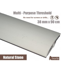 Natural Stone Laminated Transition Threshold Strip 38mm Multi-Height/Pivots 90cm