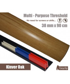 Kinver Oak Laminate Transition Strip 38mm x 0.90mtr Multi-Height and Pivot