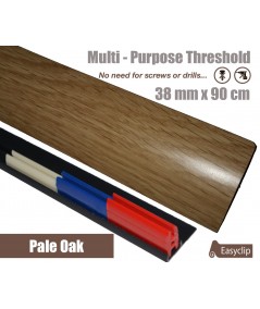 Pale Oak Laminate Transition Strip 38mm x 0.90mtr Multi-Height and Pivot