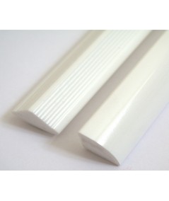 Solid Corner bath Seal 15mm profile gloss white finish
