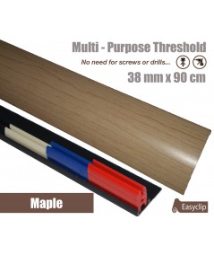 Maple Laminated Transition Threshold Strip 38mm Multi-Height/Pivots 90cm
