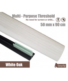 White Oak Laminated Transition Threshold Strip  50mm x 90cm Multi-Height/Pivots